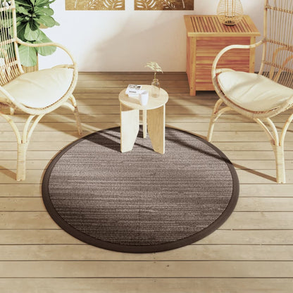Tappeto da Esterni ARAKIL Marrone ÃƒËœ120 cm in PP