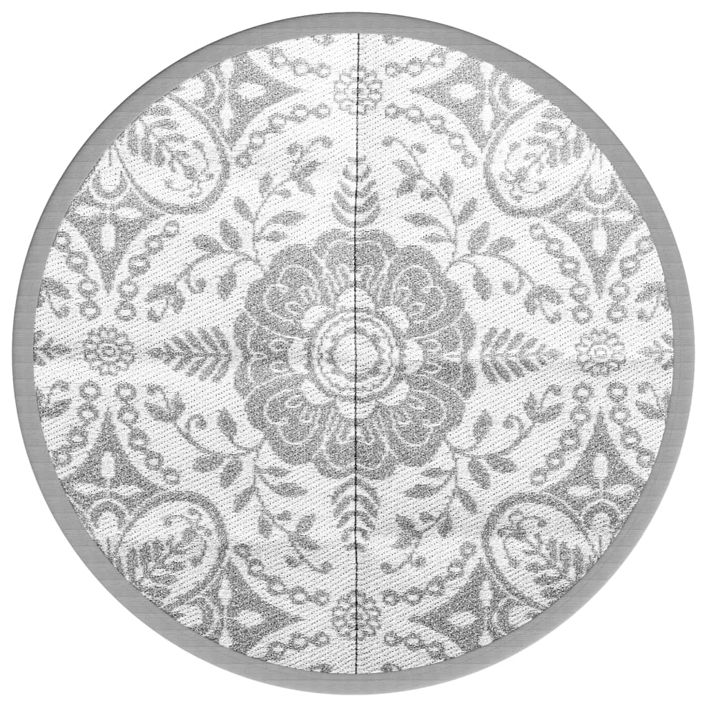 Tappeto da Esterni ARAKIL Grigio Chiaro ÃƒËœ120 cm in PP