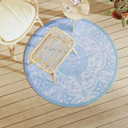 Tappeto da Esterni ARAKIL Blu Baby Ã˜120 cm in PP