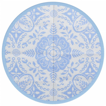 Tappeto da Esterni ARAKIL Blu Baby Ø160 cm in PP