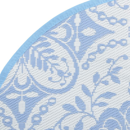 Tappeto da Esterni ARAKIL Blu Baby Ø160 cm in PP