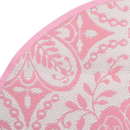 Tappeto da Esterni ARAKIL Rosa Ø160 cm in PP