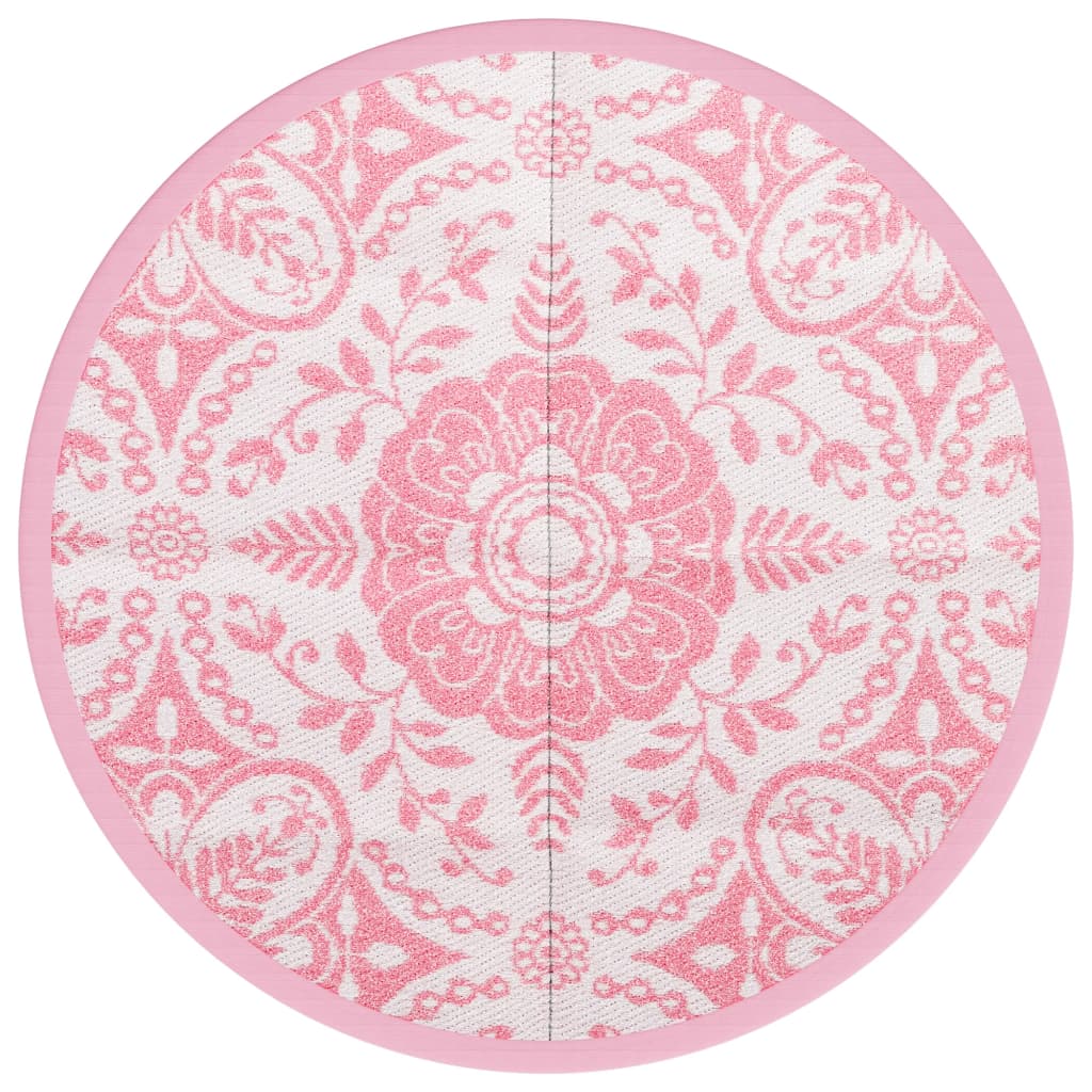 Tappeto da Esterni ARAKIL Rosa Ø200 cm in PP
