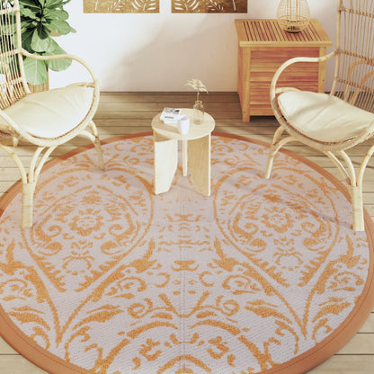 Tappeto da Esterni ARAKIL Arancione e Bianco ÃƒÆ’Ã‹Å“200 cm in PP