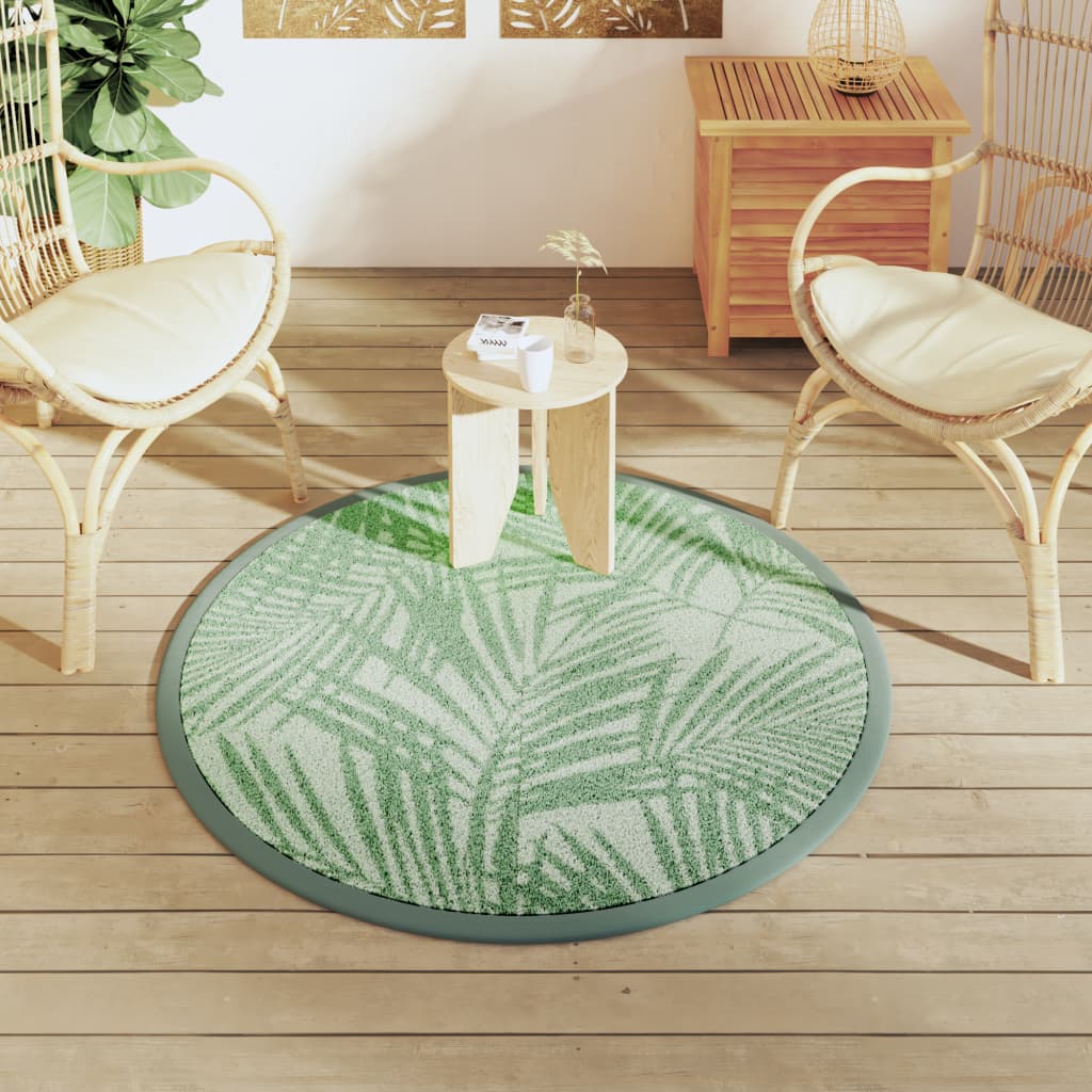 Tappeto da Esterno ARAKIL Verde ÃƒËœ120 cm in PP