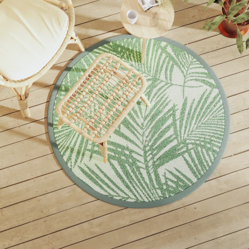 Tappeto da Esterno ARAKIL Verde ÃƒËœ120 cm in PP
