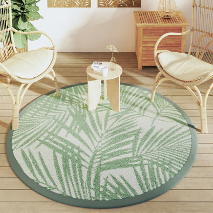 Tappeto da Esterno ARAKIL Verde Ø160 cm in PP