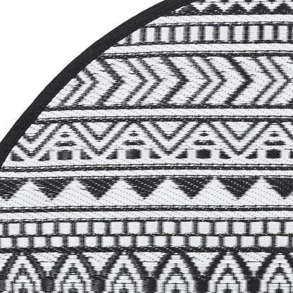 Tappeto da Esterni ARAKIL Nero Ã˜120 cm in PP