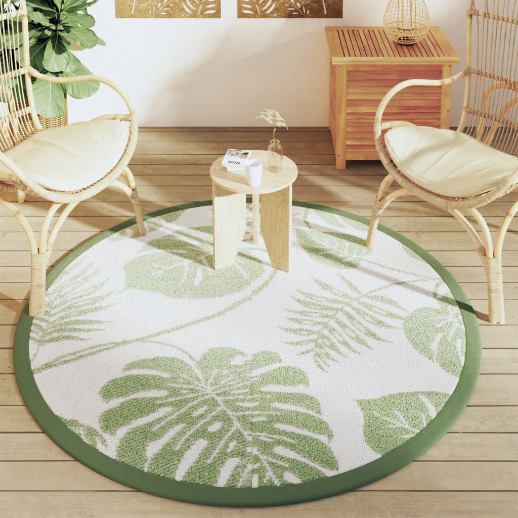 Tappeto da Esterno ARAKIL Verde Ø160 cm in PP