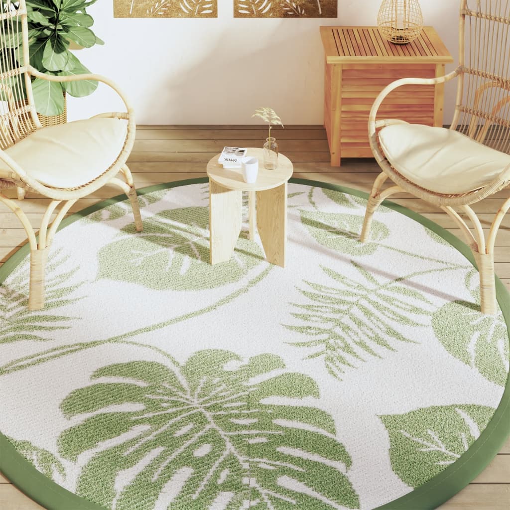 Tappeto da Esterno ARAKIL Verde Ã˜200 cm in PP