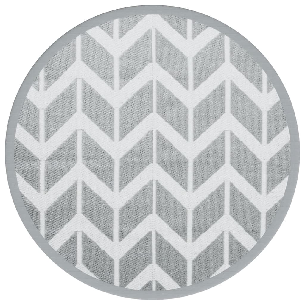 Tappeto da Esterno ARAKIL Grigio Ã˜160 cm in PP