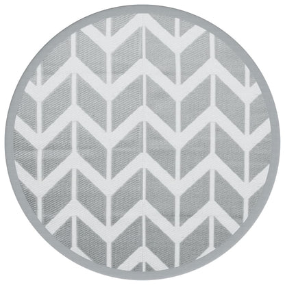 Tappeto da Esterno ARAKIL Grigio Ã˜160 cm in PP