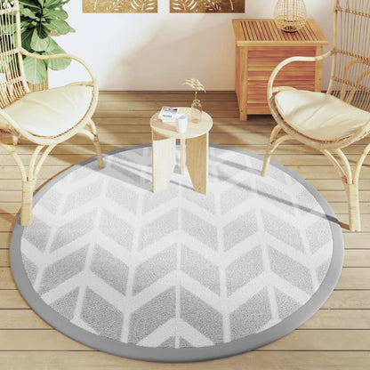 Tappeto da Esterno ARAKIL Grigio Ã˜160 cm in PP