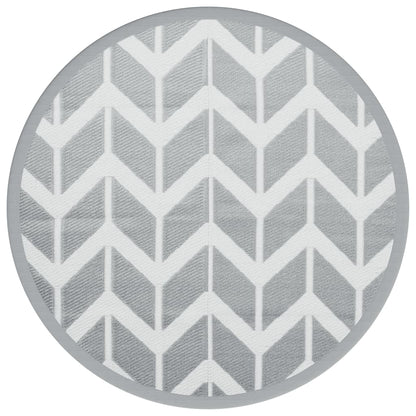 Tappeto da Esterno ARAKIL Grigio Ø200 cm in PP