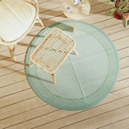 Tappeto da Esterno ARAKIL Verde Ø120 cm in PP