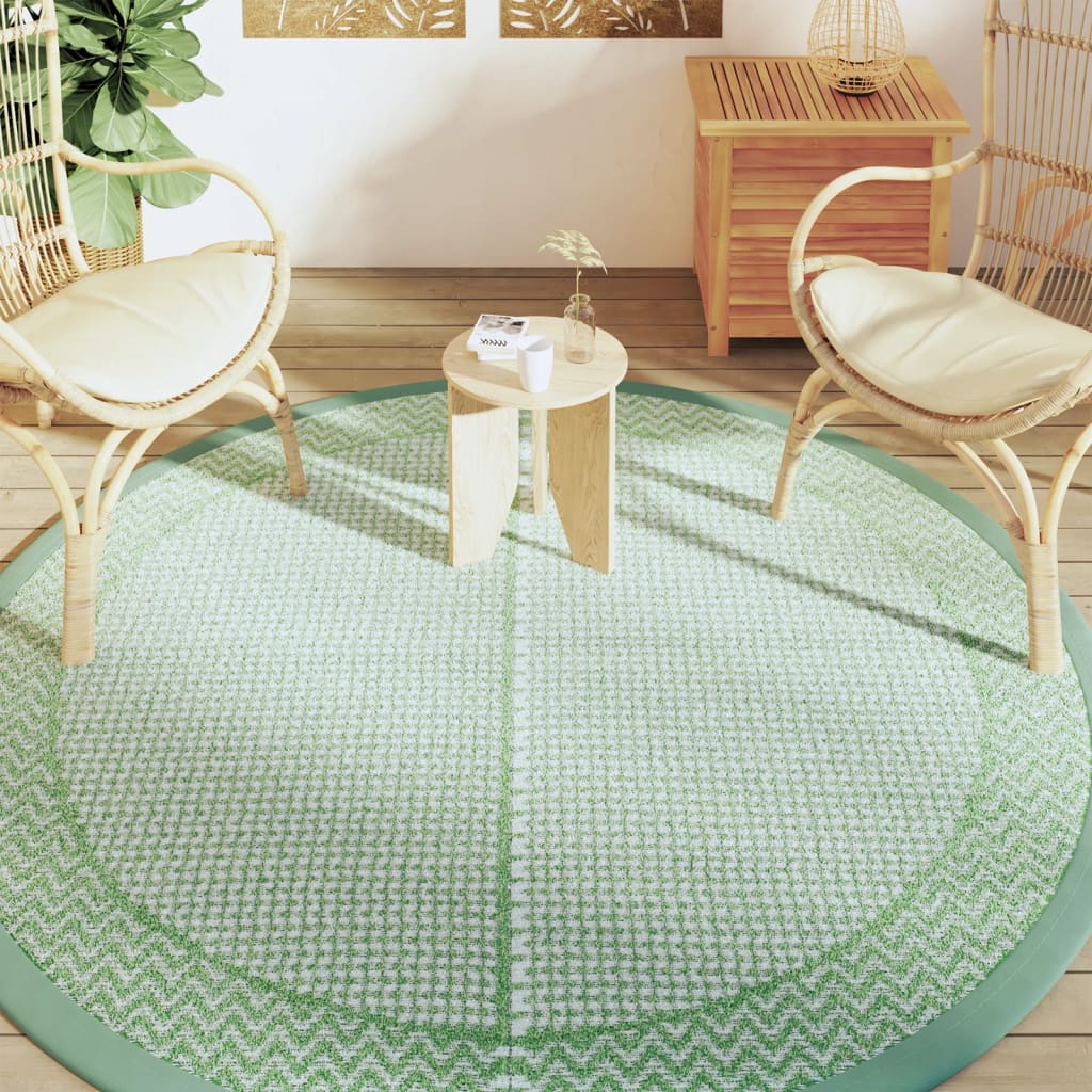 Tappeto da Esterno ARAKIL Verde Ø200 cm in PP