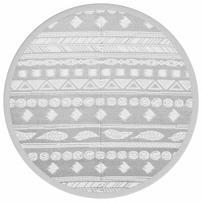 Tappeto da Esterno ARAKIL Grigio Ã˜120 cm in PP