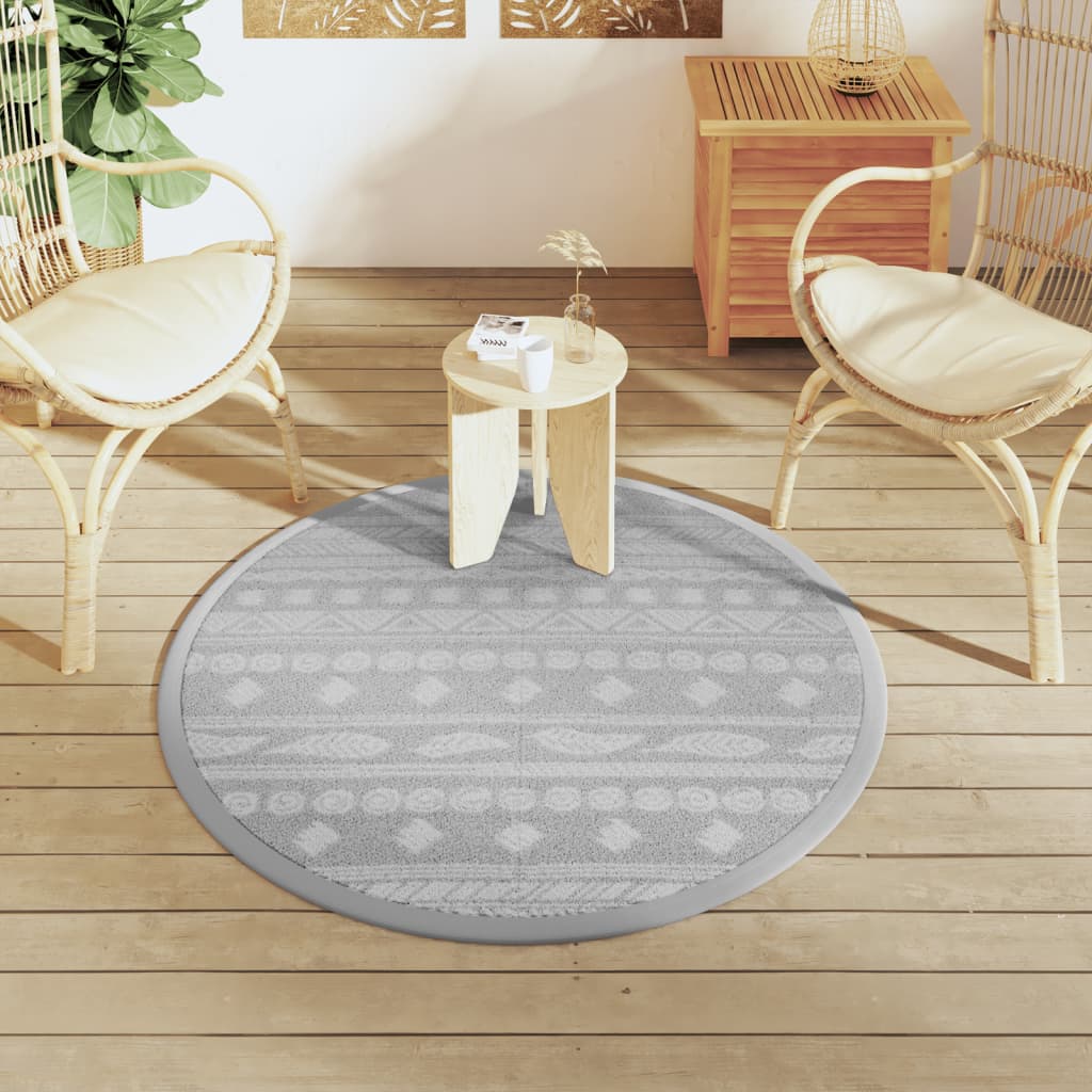 Tappeto da Esterno ARAKIL Grigio ÃƒËœ120 cm in PP