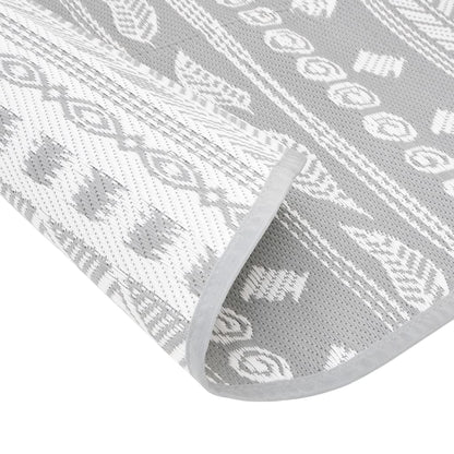 Tappeto da Esterno ARAKIL Grigio Ã˜120 cm in PP