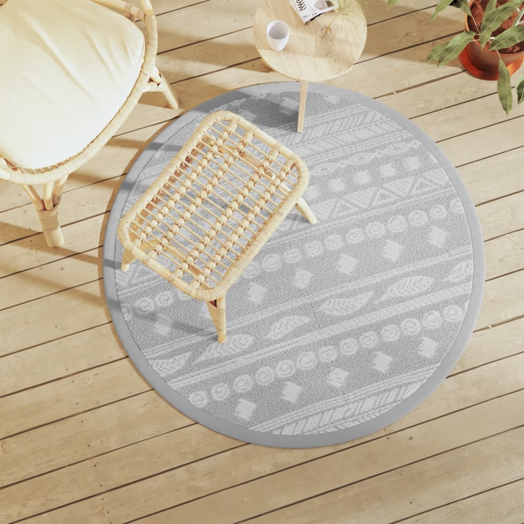 Tappeto da Esterno ARAKIL Grigio ÃƒËœ120 cm in PP