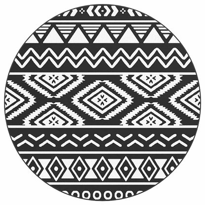 Tappeto da Esterni ARAKIL Nero Ã˜200 cm in PP