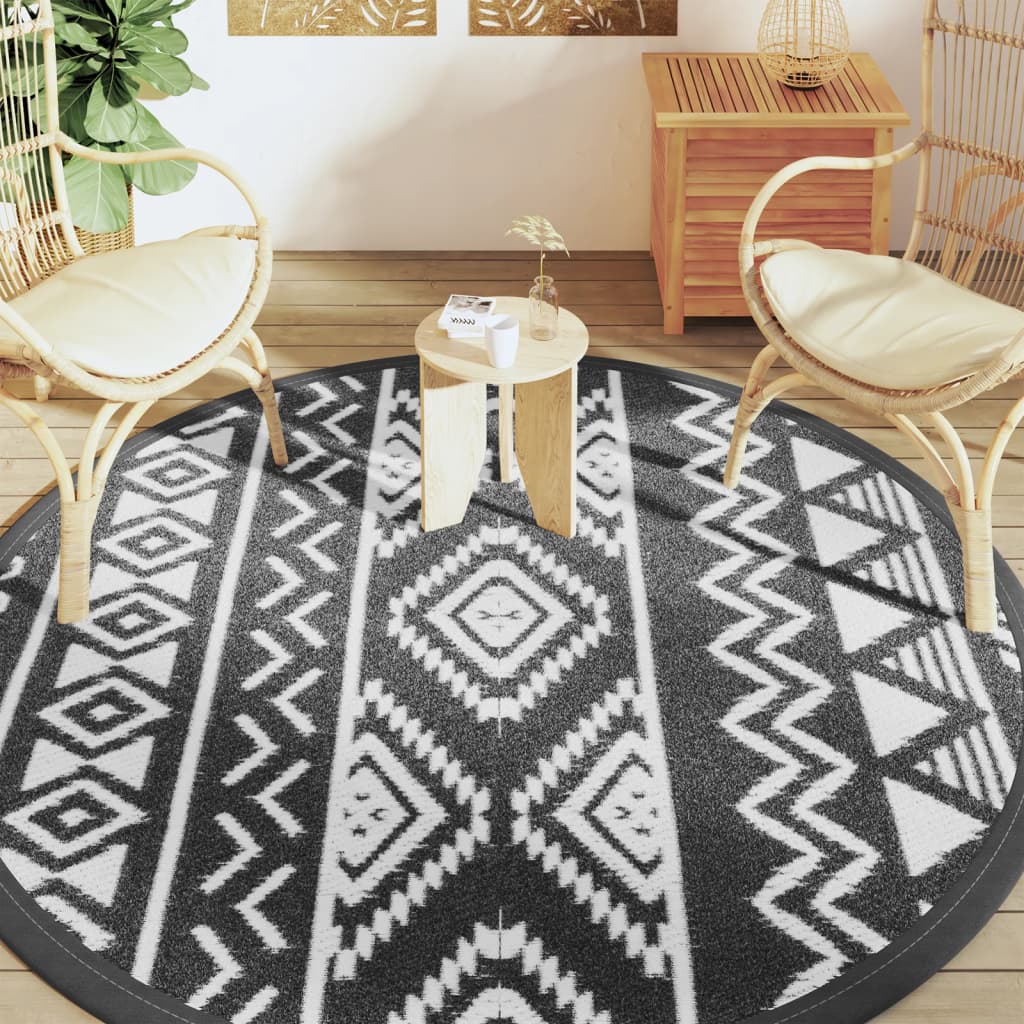 Tappeto da Esterni ARAKIL Nero ÃƒËœ200 cm in PP