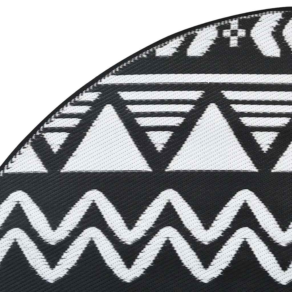 Tappeto da Esterni ARAKIL Nero Ã˜200 cm in PP