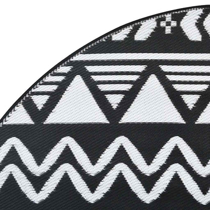 Tappeto da Esterni ARAKIL Nero Ã˜200 cm in PP