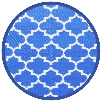 Tappeto da Esterni ARAKIL Blu Ã˜120 cm in PP
