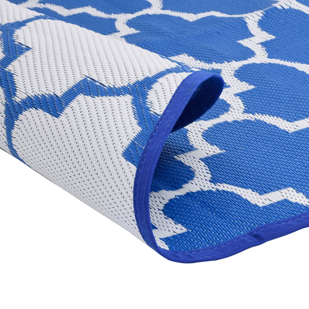 Tappeto da Esterno ARAKIL Blu Ã˜200 cm in PP