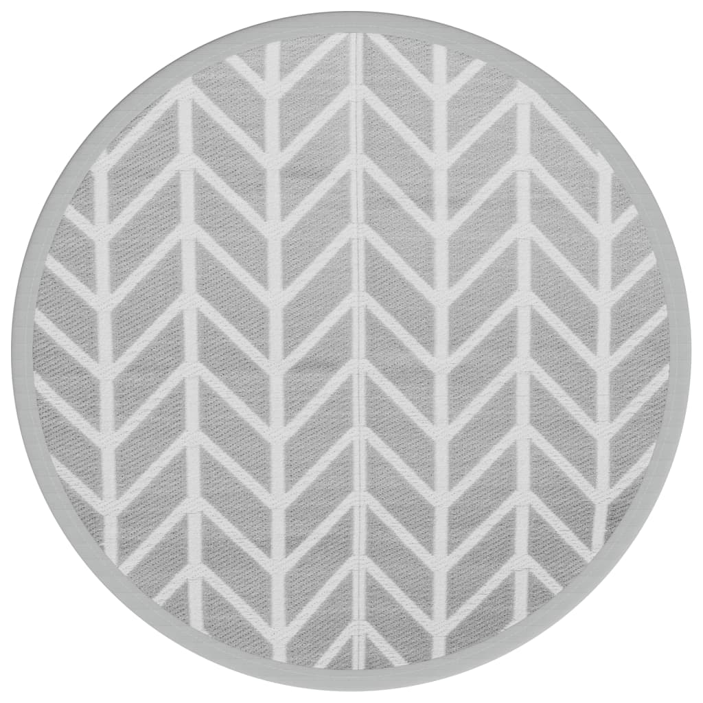 Tappeto da Esterno ARAKIL Grigio Ã˜120 cm in PP