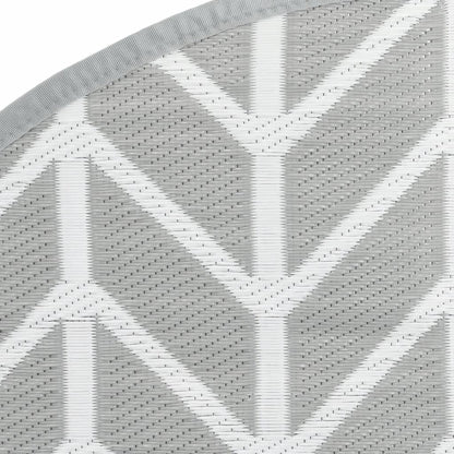 Tappeto da Esterno ARAKIL Grigio Ã˜120 cm in PP