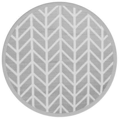 Tappeto da Esterno ARAKIL Grigio Ã˜160 cm in PP