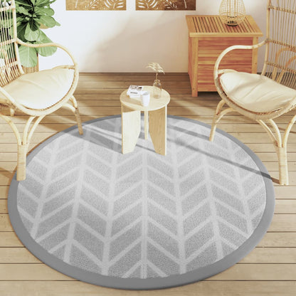 Tappeto da Esterno ARAKIL Grigio Ã˜160 cm in PP