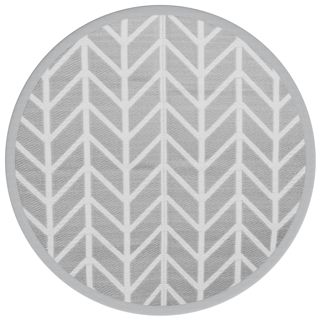Tappeto da Esterno ARAKIL Grigio Ã˜200 cm in PP