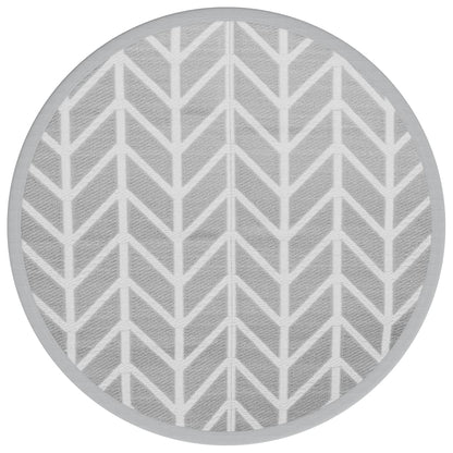 Tappeto da Esterno ARAKIL Grigio Ø200 cm in PP
