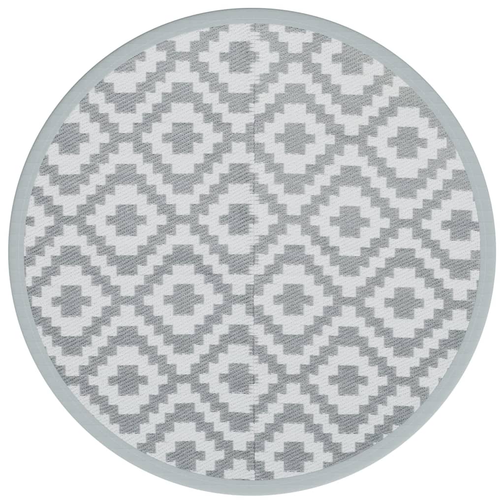 Tappeto da Esterno ARAKIL Grigio Ã˜160 cm in PP