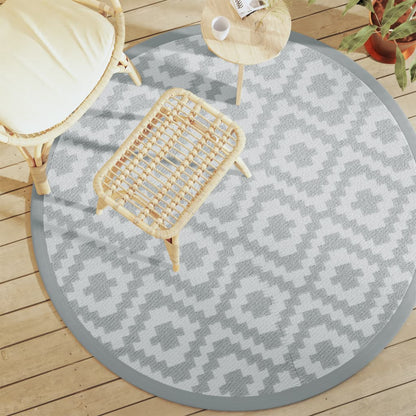 Tappeto da Esterno ARAKIL Grigio ÃƒËœ160 cm in PP