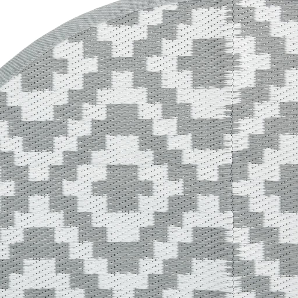Tappeto da Esterno ARAKIL Grigio Ø200 cm in PP