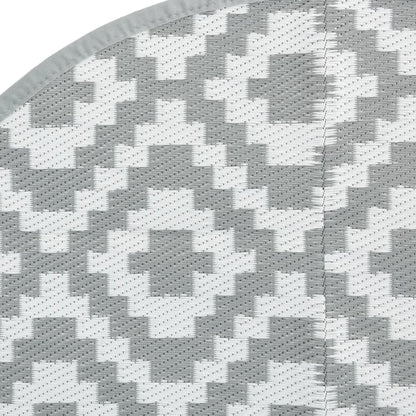 Tappeto da Esterno ARAKIL Grigio Ø200 cm in PP