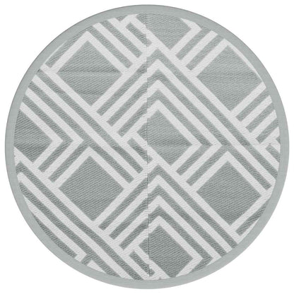 Tappeto da Esterno ARAKIL Grigio Ã˜120 cm in PP