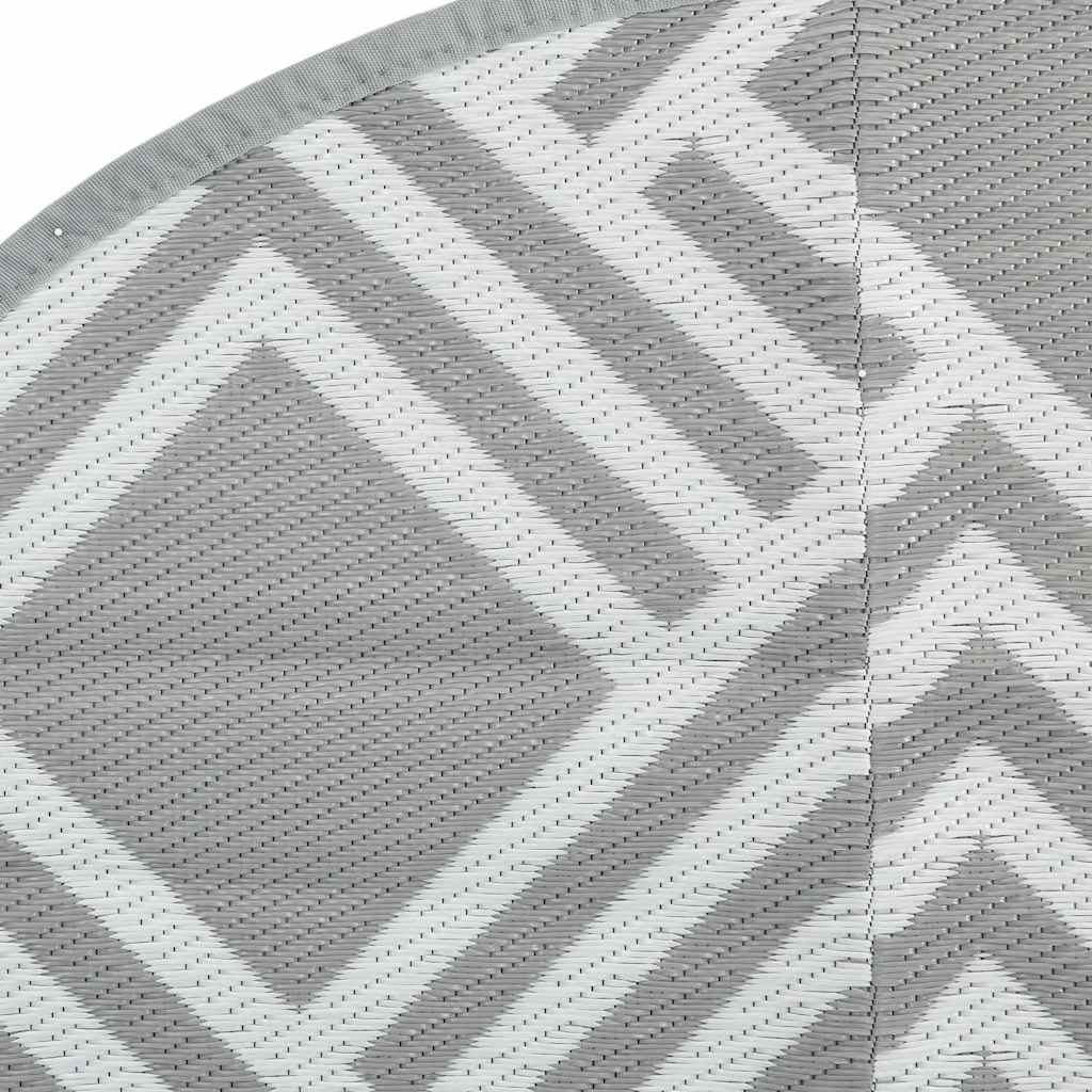 Tappeto da Esterno ARAKIL Grigio Ã˜120 cm in PP
