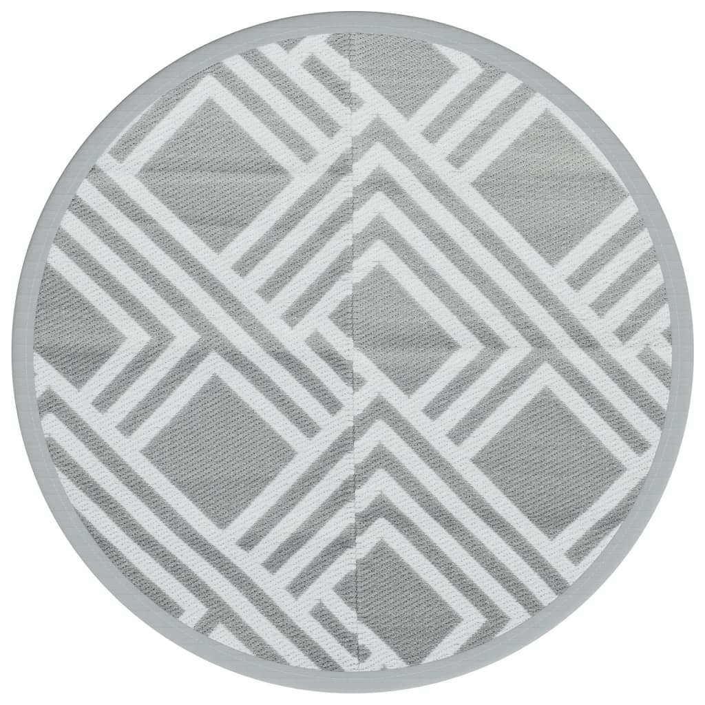 Tappeto da Esterno ARAKIL Grigio Ã˜160 cm in PP