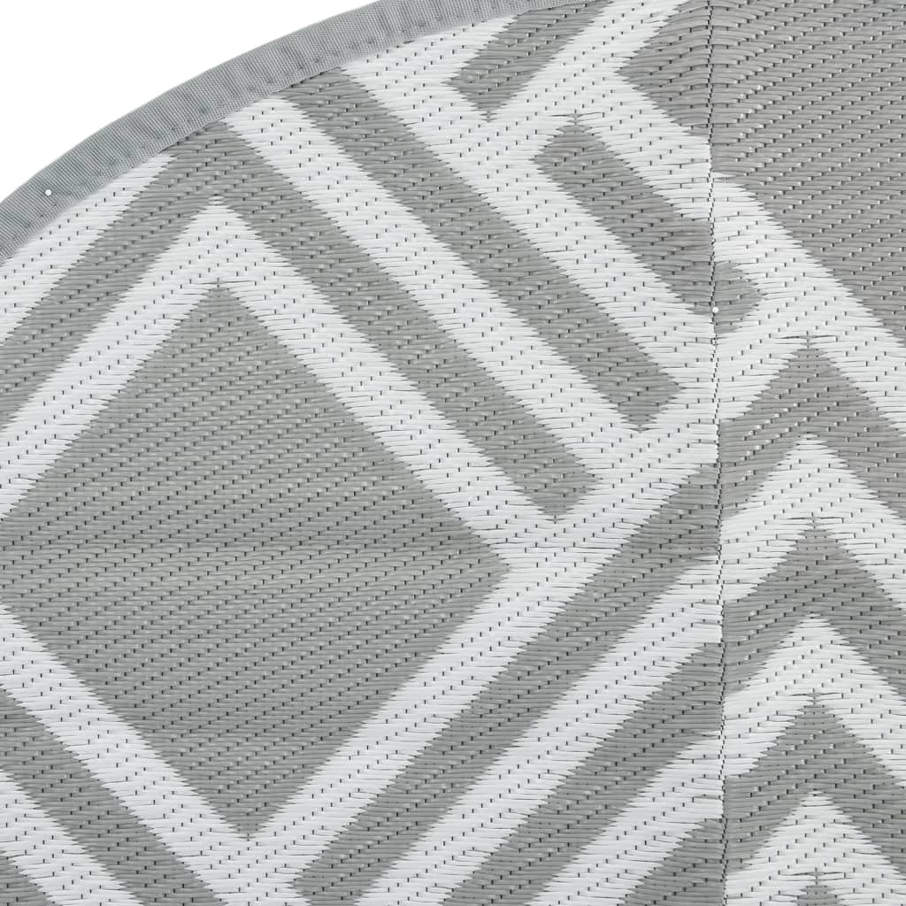 Tappeto da Esterno ARAKIL Grigio Ã˜160 cm in PP