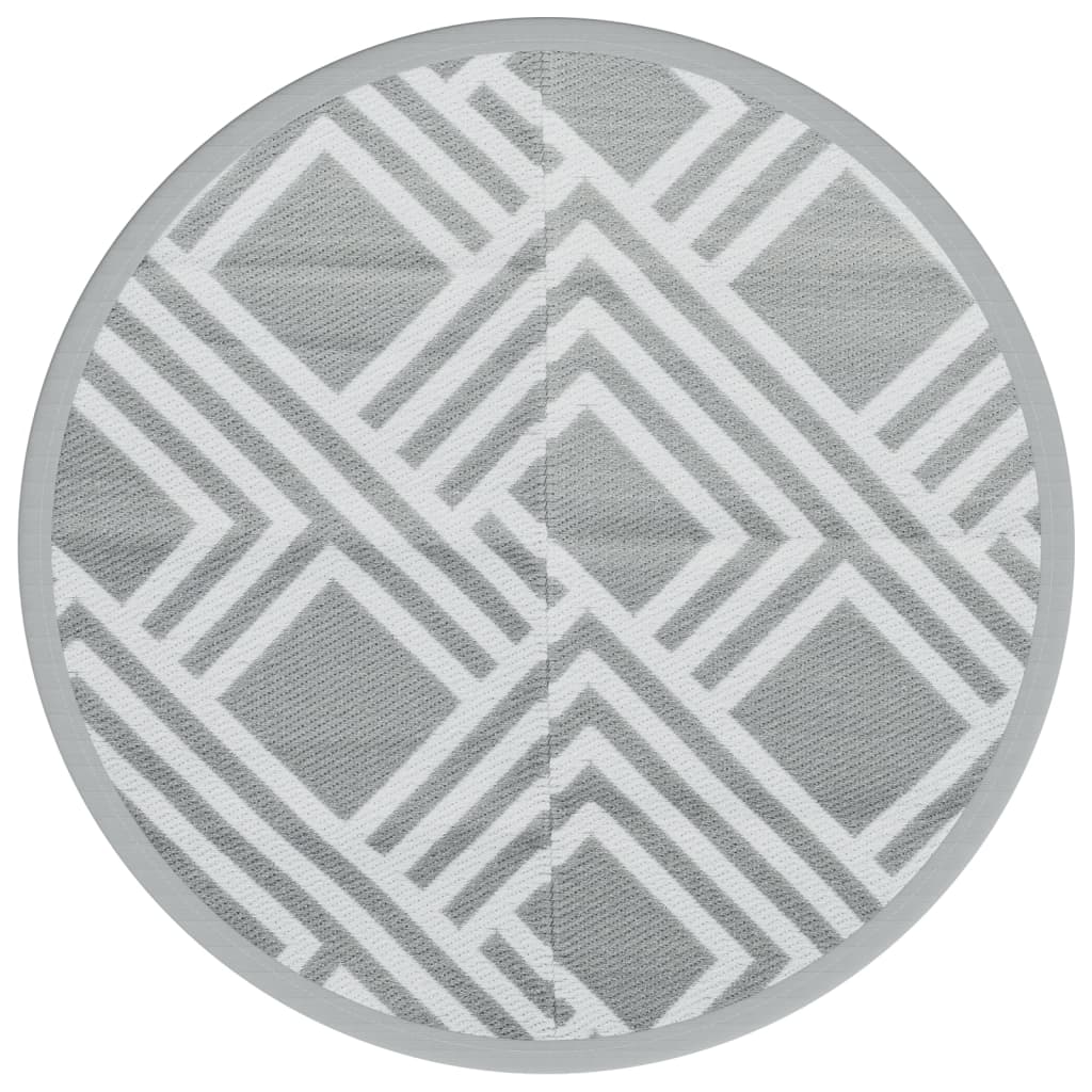 Tappeto da Esterno ARAKIL Grigio Ã˜200 cm in PP