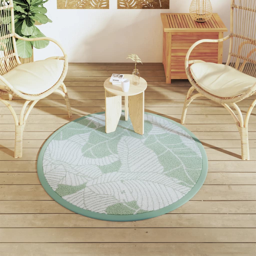 Tappeto da Esterno ARAKIL Verde Ã˜120 cm in PP