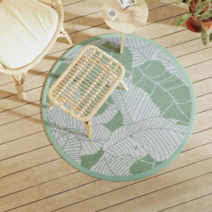 Tappeto da Esterno ARAKIL Verde Ø120 cm in PP