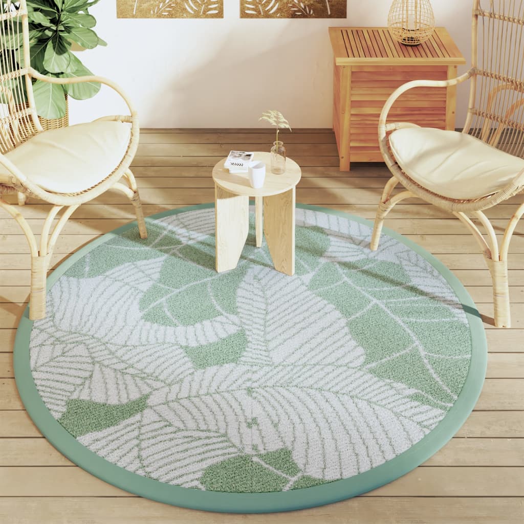 Tappeto da Esterno ARAKIL Verde Ã˜160 cm in PP