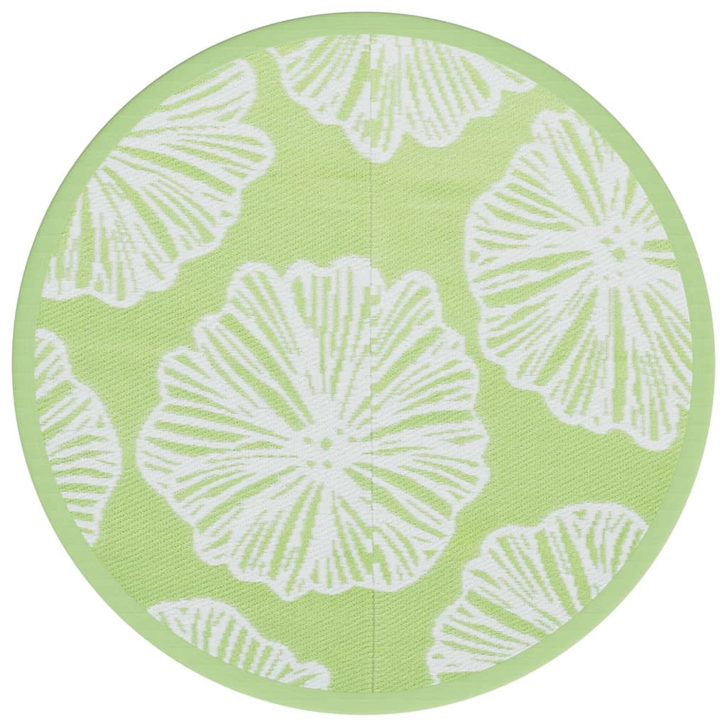Tappeto da Esterno ARAKIL Verde Ø120 cm in PP