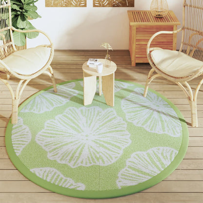 Tappeto da Esterno ARAKIL Verde Ø160 cm in PP